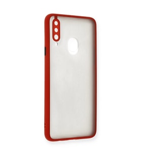 Samsung Galaxy A20S Kılıf Montreal Silikon Kapak - Kırmızı