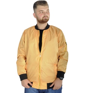Mode XL Erkek Kolej Mont Fermuarlı Jesica 22612 Sarı