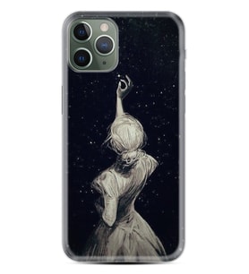 Apple iPhone 11 12 13 14 Pro Max Kılıf Desemli Silikon Star Woman 1332