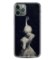 Apple iPhone 11 12 13 14 Pro Max Kılıf Desemli Silikon Star Woman 1332