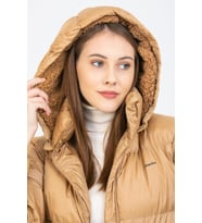 Kinetix Bella Coat Kamel Günlük Kadın Şişme Kaban