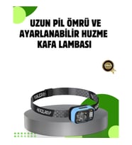 Mey İthalat® 53 Modlu Süper Parlak LED Kafa Lambası Type C Şarjlı Güç Göstergeli