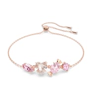 Monemel Swarovski Taşlı Rosegold Pembe Taşlı  Bileklik  (Altın Kaplama)