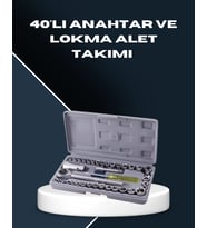 Dayanıklı Karbon Çelik 40 Parça Lokma Cırcır Anahtar Seti