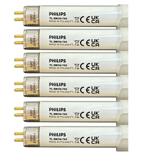 (6 Adet) Philips 8W 765 Beyaz Işık (6500K) G5 Duylu T5 Floresan