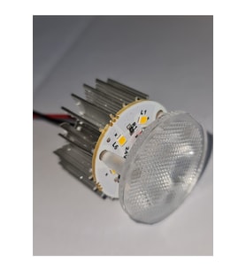10'lu Paket Dekoratif Yuvarlak Tente Içi( Kasasız) Led Armatür 24v Beyaz Işık 6500k