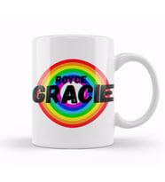 Royce Gracie   Vintage Retro Rainbow S tyle Warriors Design Wrestlers Gift Kupa Bardak Porselen