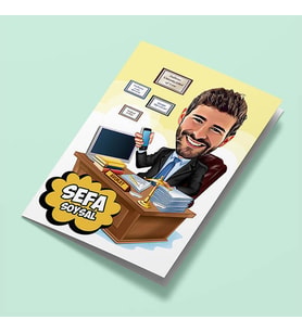 Kişiye Özel Harika Avukat Karikatürlü Tebrik Kartı