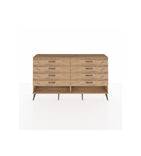 Arges Konsol 8 Çekmeceli  176x30x99 Çam-Çam