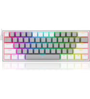 Redragon K617 Fizz Rgb Red Switch Kablolu Gri/Beyaz Compact Gaming (Oyuncu) Klavye (Çok Renkli)