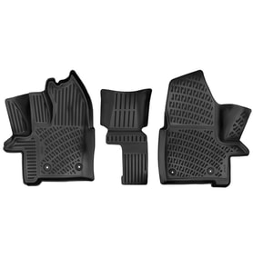 Ford Tourneo Custom 3D Paspas - Siyah, Ön 1+1 (3 Parça)  2018-2023 Arası