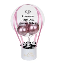 Panda Balon Kutusu Beyaz
