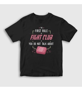 Presmono Unisex Çocuk Siyah Soap V2 Film Dövüş Kulübü Fight Club T-Shirt 244779tt