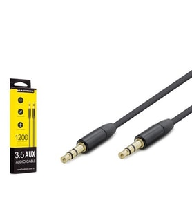 Hadron HDX1039S(4308S) 3,5 mm Gold 1.2 Mt. Stereo Jacklı Kablo Siyah