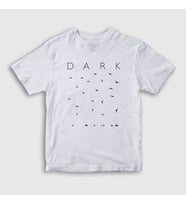 Presmono Unisex Çocuk Beyaz Birds Dark T-Shirt 185980tt (Beyaz)