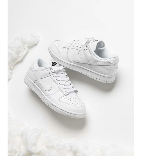 Nike Dunk Low Kadın/Erkek Unisex Sneaker  Beyaz Mavi İkonik Model  10+ Renk Seçeneği (Beyaz)