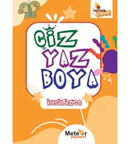 Çiz Yaz Boya İngilizce Boyama Kitabı