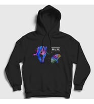 Presmono Unisex Siyah The 2nd Law Muse Kapüşonlu Sweatshirt 70613tt