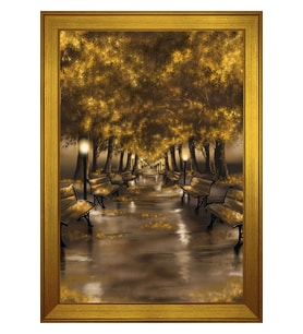Manzara Temalı Kanvas Tablo 80 x 110 cm Gold Çerçeve