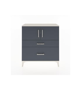 Arges Şifonyer 2 Raflı 2 Çekmeceli 2 Kapaklı 88x30x96 Aytaşı-Antrasit
