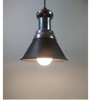 RİOLİGHT RETRO TEKLİ METAL SARKIT AVİZE ŞAPKA ÇAPI: 18CM (Siyah)