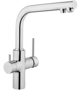 Artema Split Dual Flow Eviye Bataryası A42144, 360° Dönebilen, Krom, Çift Fonksiyonlu Başlık, Tezgah (Çok Renkli)
