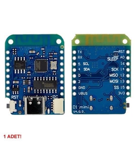 WEMOS D1 Mini V4.0.0 ESP8266 Geliştirme Kartı - USB Type-C