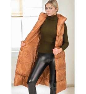 Z9734 DEWBERRY XEXESE BAYAN YELEK-CAMEL