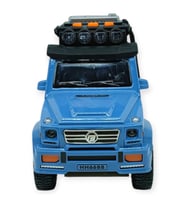Sesli Işıklı Metal Off- Road Araba 17 cm - D700-04 - Mavi