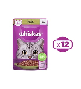 Whiskas Pouch Kuzulu Yetiskin Kedi Konservesi 85 gr X 12 Adet