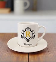 Kişiye Özel Türk Kahvesi Fincan Seti - Kişiselleştirilebilir