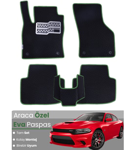 DODGE CHARGER (2015-2024) Uyumlu EVA Paspas Tam Set–Araca Özel,Su Geçirmez,Kolay Montaj