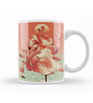 Flamingos Kupa Bardak Porselen