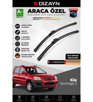 S-Dizayn Kia Sportage Ön Cam Silecek Seti 2004-2010 Premium Araca Özel 60-40 Cm A+ Kalite