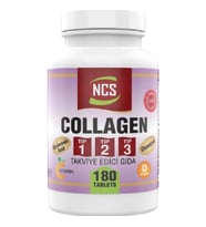 NCS Kollajen Tip 1-2-3 Glutatyon Hyaluronic Asit C ve D Vitamini 180 Tablet