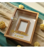 30x40 Cm Ledli Bambu Gül Anı Çerçevesi! Ledli  Fotoğraf Çerçevesi! Gül Anı Çerçevesi-HKM Ticaret(Fotoğraf Hediye)