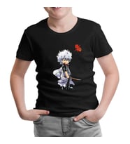 Gintama Gintoki Siyah Çocuk Tshirt