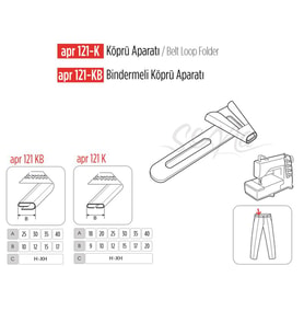 Köprü Aparatı Bindirmeli 30x13mm / APR 121-KB