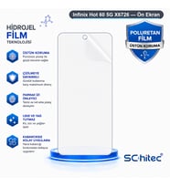 SChitec Infinix Hot 60 5G X6726 Uyumlu Ön Yüzey Nano Şeffaf Hidrojel Ekran Koruyucu