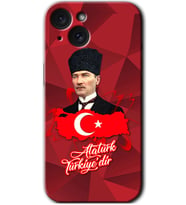 İphone 15 Plus Kılıf HD Desen Baskılı Kılıf - Atatürkiye