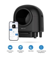 Şımart Akıllı Kedi Tuvaleti 80Lt, Otomatik Temizleme ve Wi-Fi Kontrollü
