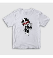 Presmono Unisex Çocuk Beyaz Bonesy Gorillaz T-Shirt 54365tt (Beyaz)