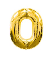 Altın Sarısı Folyo Rakam Balon 1 Metre (Çok Renkli)