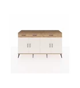 Kronos Konsol 4 Raflı 3 Çekmeceli 4 Kapaklı 176x59x99 Çam-Aytaşı/Çam