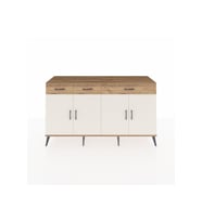 Kronos Konsol 4 Raflı 3 Çekmeceli 4 Kapaklı 176x59x99 Çam-Aytaşı/Çam