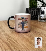 Kişiye Özel Karikatürlü Erkek Eczacı Kupa Bardak Tıp Bayramı Hediyesi