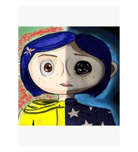 Coraline Koleksiyonu Tablo Ahşap Poster Dekoratif