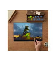 Sankt-Peterburg Bron Atlı Tasarımı 240 parça Ahşap Puzzle Ahşap Kutuda MP01252