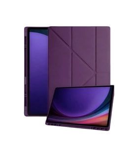 Samsung Galaxy Tab A11 Plus Kalemlikli Mars Tablet Kılıfı - Mürdüm