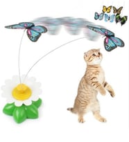 Hareketli Dönen Kelebek - Kedi Oyuncağı ( Pille Çalışır) (5680)